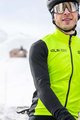 ALÉ Cyklistická zateplená bunda - FONDO 2.0 SOLID - černá/žlutá