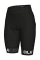 ALÉ Cyklistický krátký dres a krátké kalhoty - COLOR BLOCK LADY - bílá/černá
