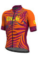 ALÉ Cyklistický dres s krátkým rukávem - SUNSET - fialová/oranžová