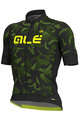ALÉ Cyklistický dres s krátkým rukávem - GLASS - zelená/černá