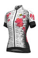 ALÉ Cyklistický dres s krátkým rukávem - SAVANA LADY - bílá/růžová