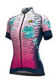 ALÉ Cyklistický dres s krátkým rukávem - SAVANA LADY - modrá/růžová
