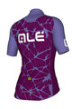 ALÉ Cyklistický dres s krátkým rukávem - CRACLE LADY - fialová