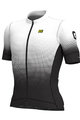 ALÉ Cyklistický dres s krátkým rukávem - DOTS - bílá/černá