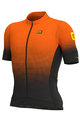 ALÉ Cyklistický dres s krátkým rukávem - DOTS - černá/oranžová