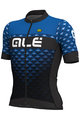 ALÉ Cyklistický dres s krátkým rukávem - HEXA - černá/modrá
