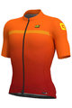 ALÉ Cyklistický dres s krátkým rukávem - FADE  - červená/oranžová