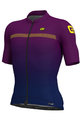 ALÉ Cyklistický dres s krátkým rukávem - FADE - fialová/modrá