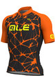 ALÉ Cyklistický dres s krátkým rukávem - CRACLE - oranžová/černá