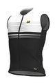 ALÉ Cyklistický dres bez rukávů - SLIDE - bílá/černá