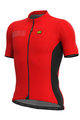 ALÉ Cyklistický dres s krátkým rukávem - COLOR BLOCK - červená