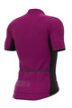 ALÉ Cyklistický dres s krátkým rukávem - COLOR BLOCK - fialová