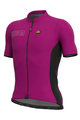 ALÉ Cyklistický dres s krátkým rukávem - COLOR BLOCK - fialová