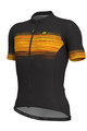 ALÉ Cyklistický dres s krátkým rukávem - START - oranžová/černá