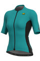 ALÉ Cyklistický dres s krátkým rukávem - RACE LADY - modrá