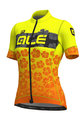 ALÉ Cyklistický dres s krátkým rukávem - IBISCO LADY - žlutá/oranžová