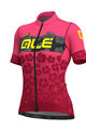 ALÉ Cyklistický dres s krátkým rukávem - IBISCO LADY - černá/růžová