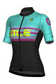 ALÉ Cyklistický dres s krátkým rukávem - SUMMER LADY - černá/modrá