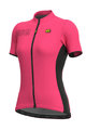 ALÉ Cyklistický dres s krátkým rukávem - COLOR BLOCK LADY - růžová