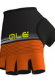 ALÉ Cyklistické rukavice krátkoprsté - CLASSICHE DEL NORD - oranžová/černá