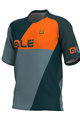 ALÉ Cyklistický dres s krátkým rukávem - RAMPAGE MTB - šedá/oranžová