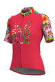 ALÉ Cyklistický dres s krátkým rukávem - LAB FLOWER LADY - růžová