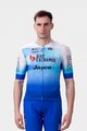 ALÉ Cyklistický dres s krátkým rukávem - BIKE EXCHANGE 2022 - bílá/modrá
