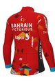 ALÉ Cyklistický dres s dlouhým rukávem zimní - BAHRAI VICTORIOUS 22 - žlutá/modrá/červená/černá