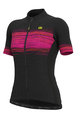 ALÉ Cyklistický dres s krátkým rukávem - START LADY  - černá/růžová