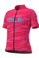 ALÉ Cyklistický dres s krátkým rukávem - ROCK KIDS - růžová