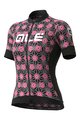 ALÉ Cyklistický dres s krátkým rukávem - GARDA LADY - černá/růžová