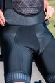 ALÉ Cyklistické kalhoty krátké s laclem - STRADA - šedá/černá