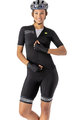 ALÉ Cyklistický dres s krátkým rukávem - COLOR BLOCK LADY - černá