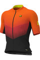 ALÉ Cyklistický dres s krátkým rukávem - DELTA - červená/černá/oranžová