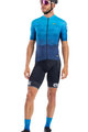 ALÉ Cyklistický dres s krátkým rukávem - MAGNITUDE - světle modrá/modrá