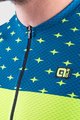 ALÉ Cyklistický dres s krátkým rukávem - STARS - žlutá/modrá