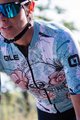 ALÉ Cyklistický dres s krátkým rukávem - SKULL LADY - světle modrá