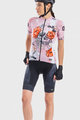 ALÉ Cyklistický dres s krátkým rukávem - SKULL LADY - růžová