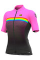 ALÉ Cyklistický dres s krátkým rukávem - BRIDGE LADY - růžová
