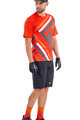 ALÉ Cyklistický dres s krátkým rukávem - ARROW MTB - červená