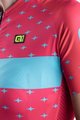 ALÉ Cyklistický dres s krátkým rukávem - STARS LADY - růžová/tyrkysová