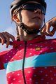 ALÉ Cyklistický dres s krátkým rukávem - STARS LADY - růžová/tyrkysová
