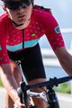 ALÉ Cyklistický dres s krátkým rukávem - STARS LADY - růžová/tyrkysová