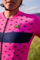 ALÉ Cyklistický dres s krátkým rukávem - STARS LADY - růžová