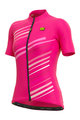 ALÉ Cyklistický dres s krátkým rukávem - FLASH LADY - růžová