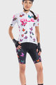 ALÉ Cyklistický dres s krátkým rukávem - BUTTERFLY LADY - bílá