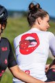 ALÉ Cyklistický dres s krátkým rukávem - SMILE LADY - bílá