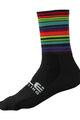 ALÉ Cyklistické ponožky klasické - FLASH - černá