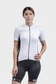 ALÉ Cyklistický krátký dres a krátké kalhoty - COLOR BLOCK LADY - bílá/černá