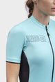 ALÉ Cyklistický dres s krátkým rukávem - COLOR BLOCK LADY - světle modrá